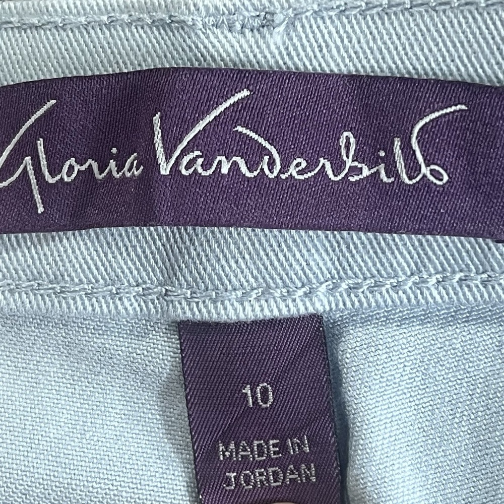 Gloria Vanderbilt Amanda Stretch Jeans Womens 10 Light Blue High Rise Tapered - Picture 12 of 15